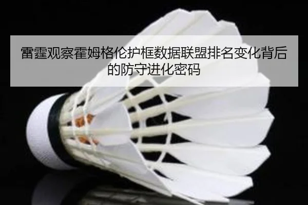 雷霆观察霍姆格伦护框数据联盟排名变化背后的防守进化密码